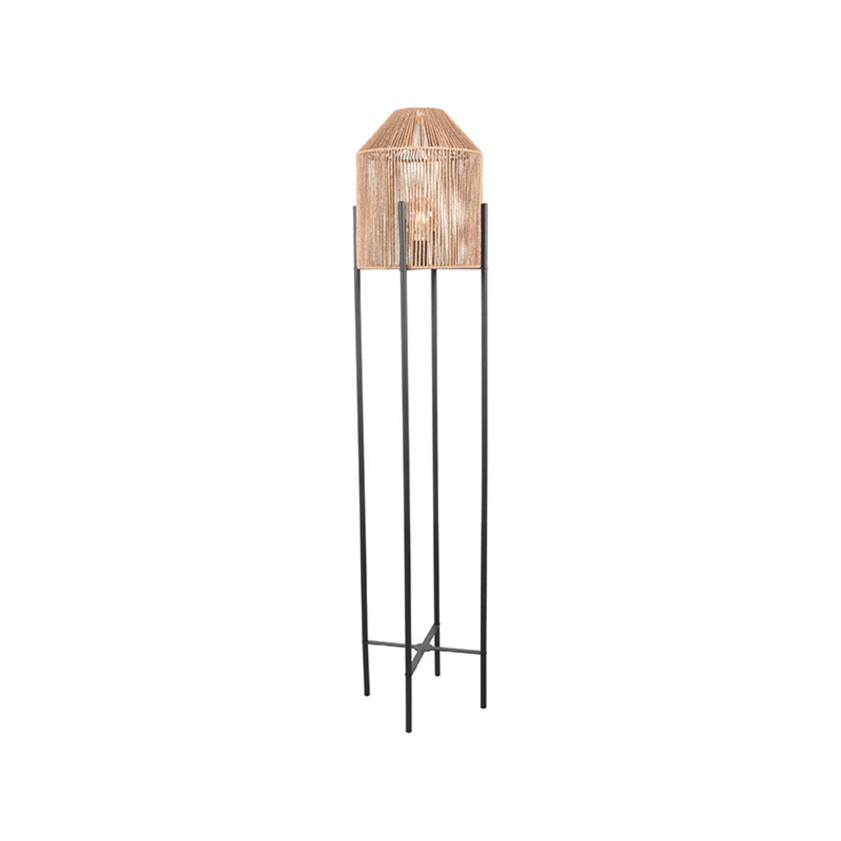 LABEL51 Vloerlamp Ibiza - Naturel - Jute van LABEL51 – Luxe comfort op maat van PureWonen. Vraag naar de beste prijs.