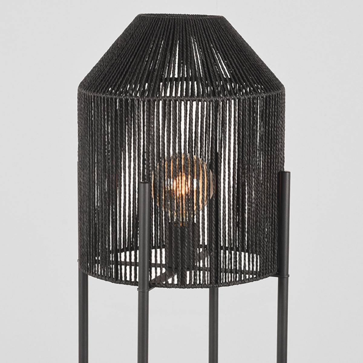 LABEL51 Vloerlamp Ibiza - Zwart - Jute van LABEL51 – Luxe comfort op maat van PureWonen. Vraag naar de beste prijs.