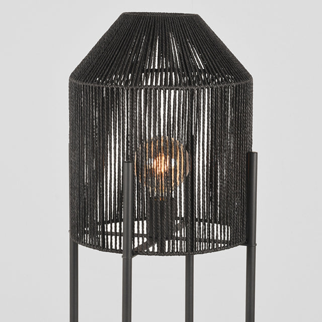 LABEL51 Vloerlamp Ibiza - Zwart - Jute van LABEL51 – Luxe comfort op maat van PureWonen. Vraag naar de beste prijs.