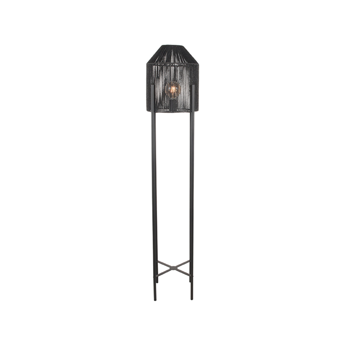 LABEL51 Vloerlamp Ibiza - Zwart - Jute van LABEL51 – Luxe comfort op maat van PureWonen. Vraag naar de beste prijs.