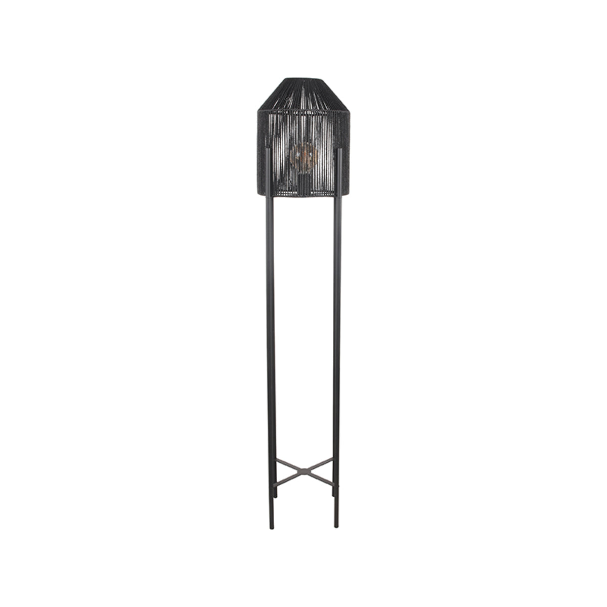 LABEL51 Vloerlamp Ibiza - Zwart - Jute van LABEL51 – Luxe comfort op maat van PureWonen. Vraag naar de beste prijs.