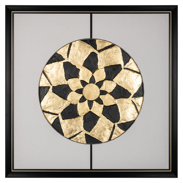 Wall art Sun (Black/gold) van Richmond Interiors – Luxe comfort op maat van PureWonen. Vraag naar de beste prijs.