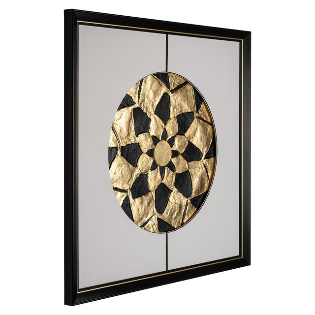 Wall art Sun (Black/gold) van Richmond Interiors – Luxe comfort op maat van PureWonen. Vraag naar de beste prijs.