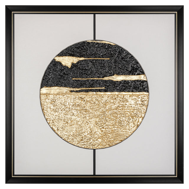Wall art Moon (Black/gold) van Richmond Interiors – Luxe comfort op maat van PureWonen. Vraag naar de beste prijs.