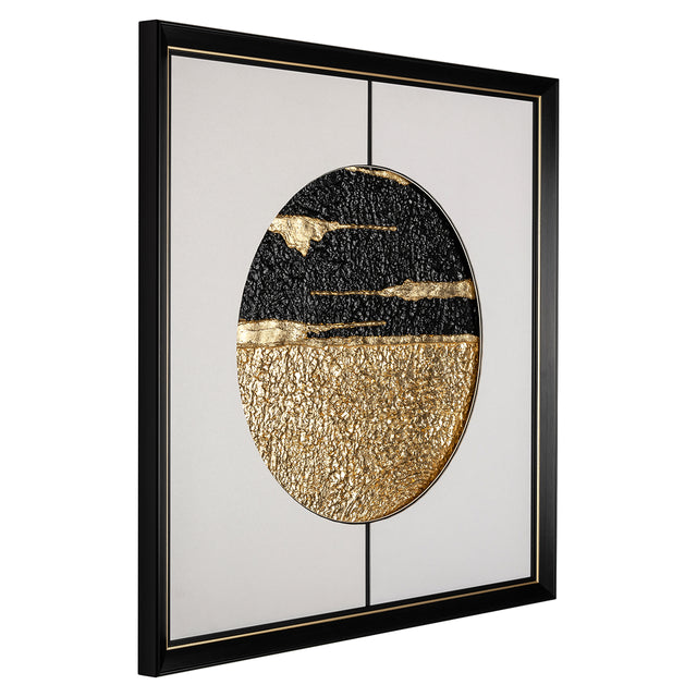 Wall art Moon (Black/gold) van Richmond Interiors – Luxe comfort op maat van PureWonen. Vraag naar de beste prijs.