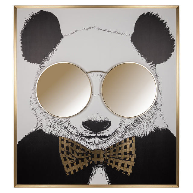 Wall art shiny Panda (Black/gold) van Richmond Interiors – Luxe comfort op maat van PureWonen. Vraag naar de beste prijs.