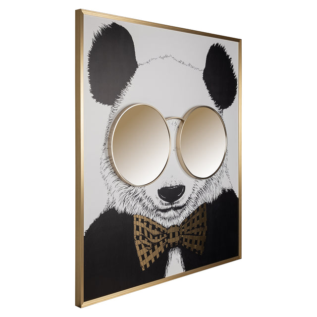 Wall art shiny Panda (Black/gold) van Richmond Interiors – Luxe comfort op maat van PureWonen. Vraag naar de beste prijs.