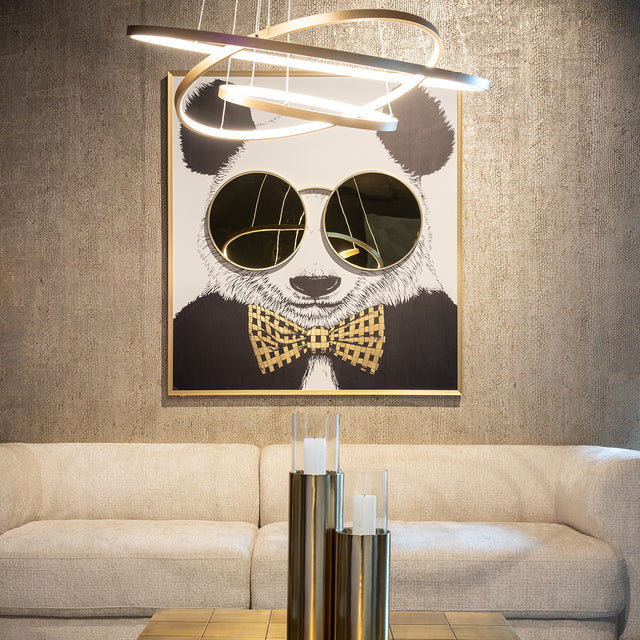 Wall art shiny Panda (Black/gold) van Richmond Interiors – Luxe comfort op maat van PureWonen. Vraag naar de beste prijs.