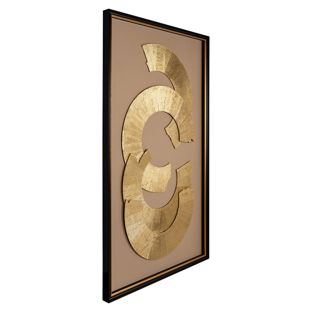 Wall art Eden (Black/gold) van Richmond Interiors – Luxe comfort op maat van PureWonen. Vraag naar de beste prijs.