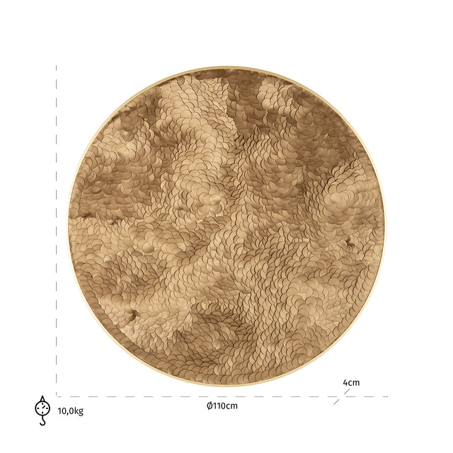 Wall art Bloom (Gold) van Richmond Interiors – Luxe comfort op maat van PureWonen. Vraag naar de beste prijs.