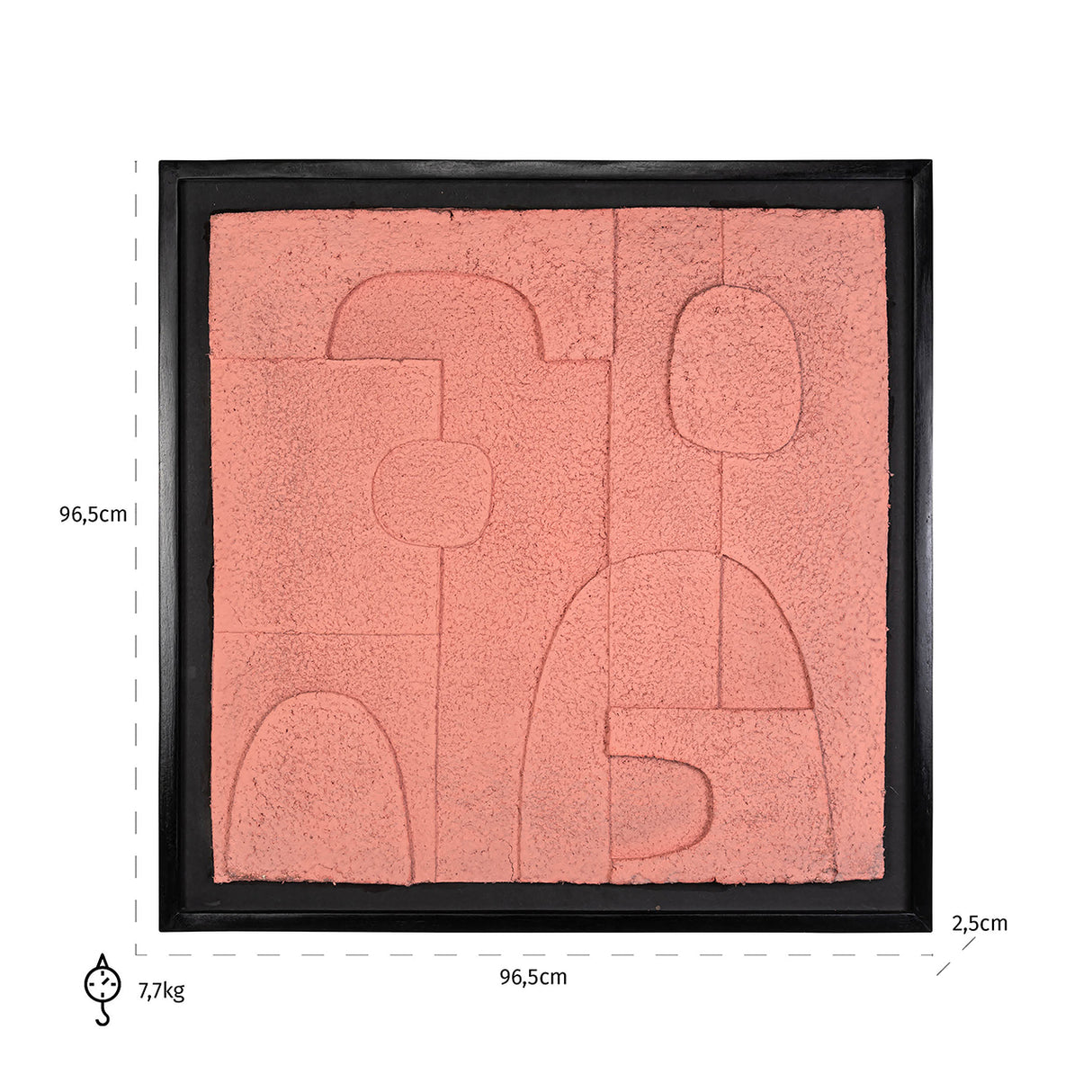 Wall art Phoebe pink (Pink) van Richmond Interiors – Luxe comfort op maat van PureWonen. Vraag naar de beste prijs.