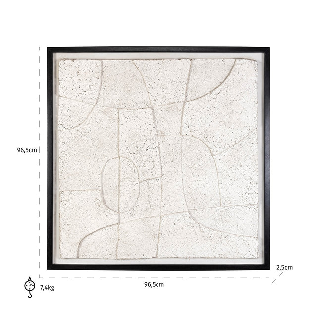 Wall art Phoebe off white (White) van Richmond Interiors – Luxe comfort op maat van PureWonen. Vraag naar de beste prijs.