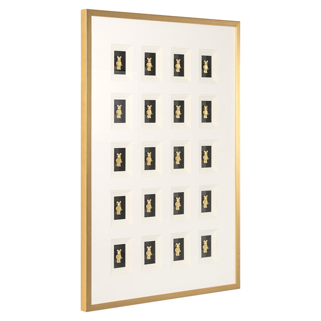 Wall art Bear block 3D (Black/gold) van Richmond Interiors – Luxe comfort op maat van PureWonen. Vraag naar de beste prijs.