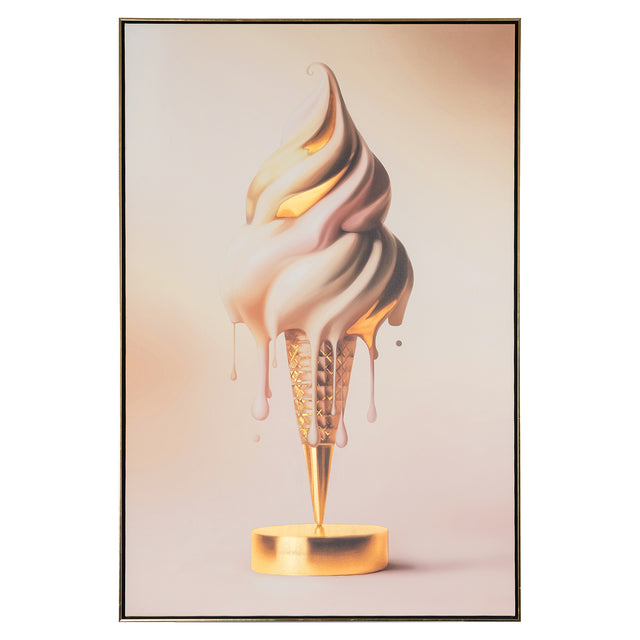Wall art Icecream (Gold) van Richmond Interiors – Luxe comfort op maat van PureWonen. Vraag naar de beste prijs.