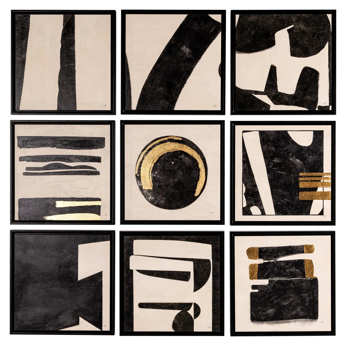 Wall art Gabri black/white (Set of 9)