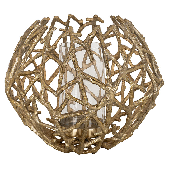 Windlicht Jaimy (Gold) van Richmond Interiors – Luxe comfort op maat van PureWonen. Vraag naar de beste prijs.