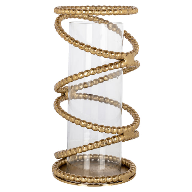 Windlicht Jaden groot (Brushed Gold) van Richmond Interiors – Luxe comfort op maat van PureWonen. Vraag naar de beste prijs.