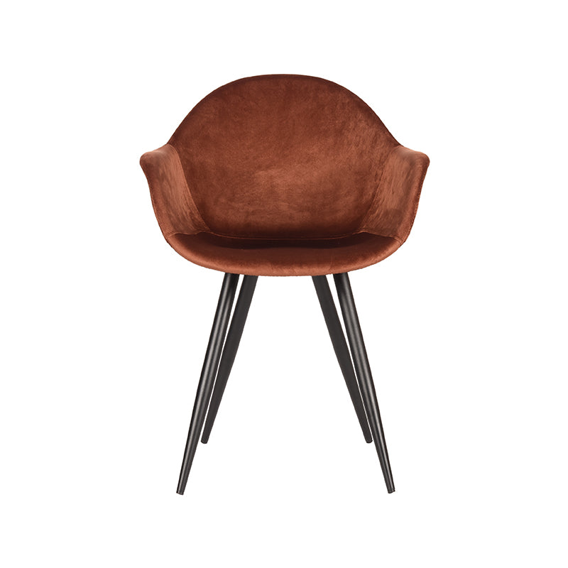 LABEL51 Eetkamerstoel Forli - Rust - Fluweel van LABEL51 – Luxe comfort op maat van PureWonen. Vraag naar de beste prijs.