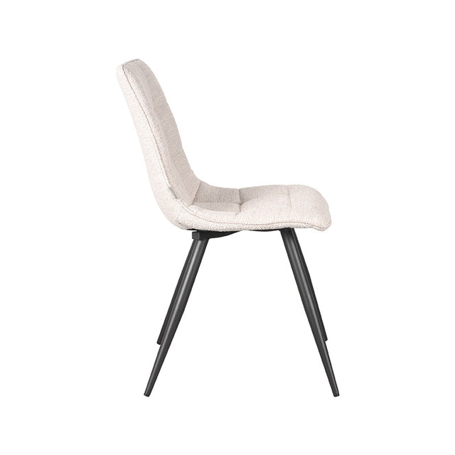 LABEL51 Eetkamerstoel Jelt - Naturel - Boucle van LABEL51 - laagste prijs offerte van PureWonen