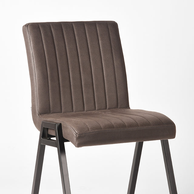 LABEL51 Eetkamerstoel Matz - Antraciet - Microfiber van LABEL51 - laagste prijs offerte van PureWonen