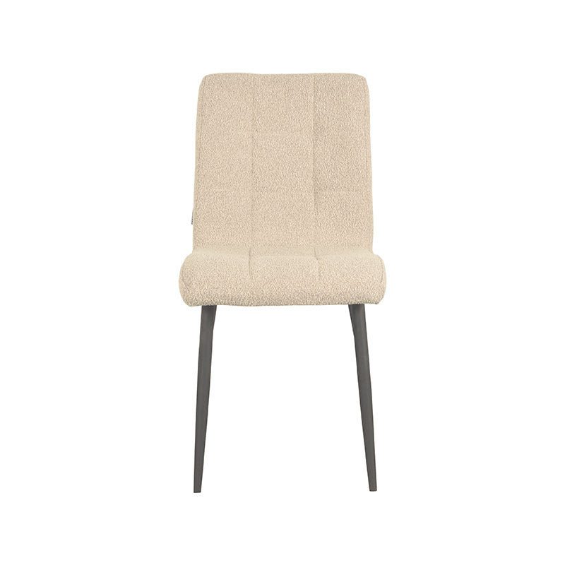 LABEL51 Eetkamerstoel Sam - Zand - Boucle van LABEL51 – Luxe comfort op maat van PureWonen. Vraag naar de beste prijs.