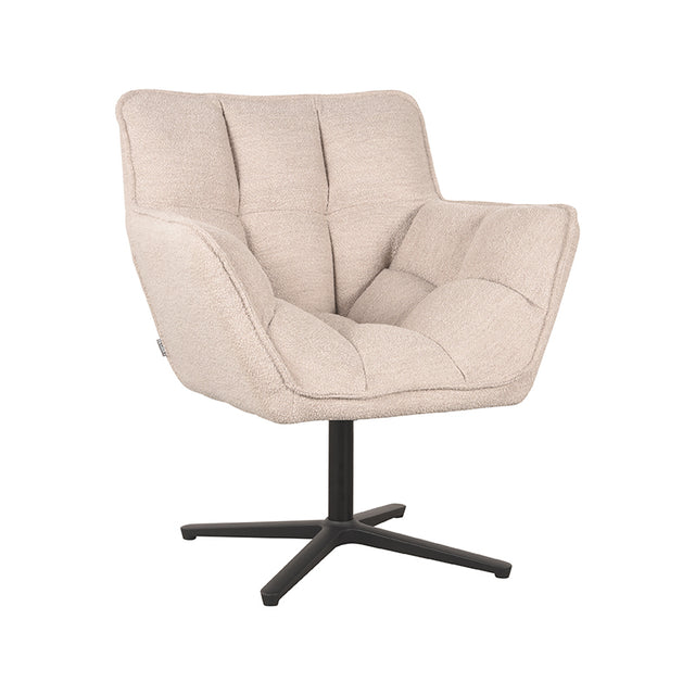 LABEL51 Fauteuil Ian - Naturel - Boucle van LABEL51 – Luxe comfort op maat van PureWonen. Vraag naar de beste prijs.