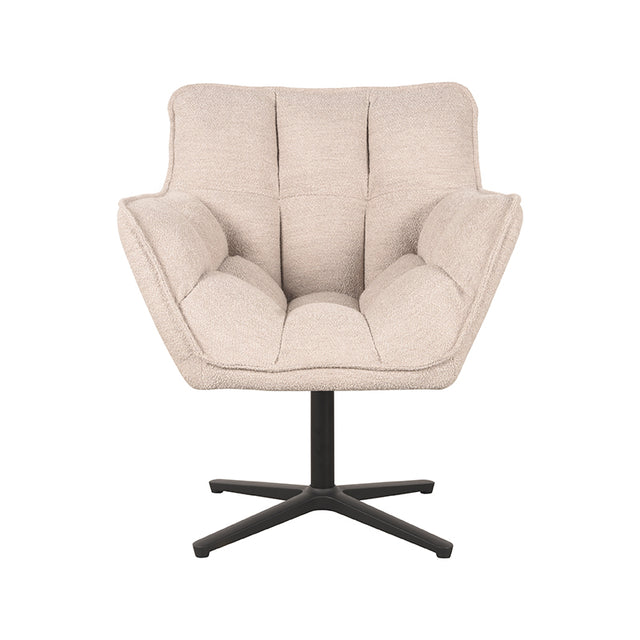 LABEL51 Fauteuil Ian - Naturel - Boucle van LABEL51 – Luxe comfort op maat van PureWonen. Vraag naar de beste prijs.