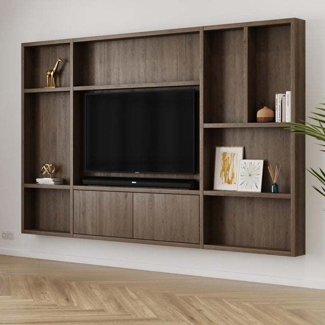 Flatbox Cinewall // Truffle Brown Oak van area77 - laagste prijs offerte van PureWonen