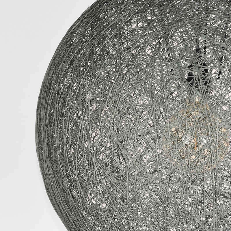 LABEL51 Hanglamp Twist - Grijs - Vlas - M van LABEL51 - laagste prijs offerte van PureWonen