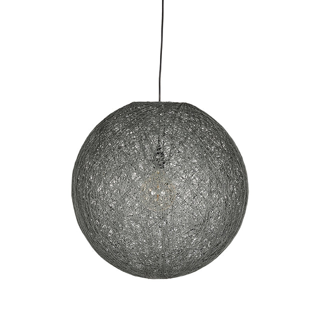 LABEL51 Hanglamp Twist - Grijs - Vlas - L van LABEL51 – Luxe comfort op maat van PureWonen. Vraag naar de beste prijs.