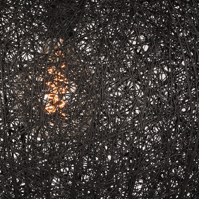 Hanglamp Twist - Zwart - Vlas - L van LABEL51 – Luxe comfort op maat van PureWonen. Vraag naar de beste prijs.