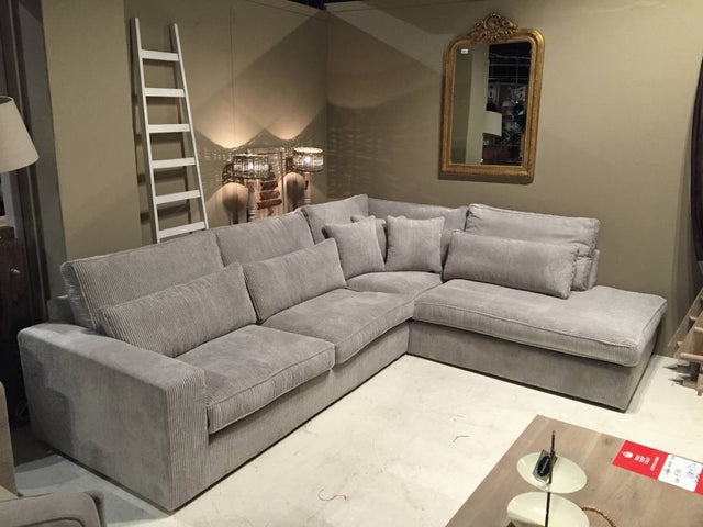 Coast Ribstof hoekbank lounge rechts van PureWonen – Luxe comfort op maat van PureWonen. Vraag naar de beste prijs.