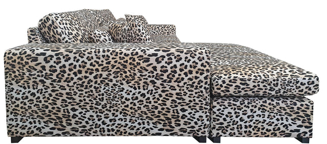 Hulk loungebank stof PANTER print van PureWonen – Luxe comfort op maat van PureWonen. Vraag naar de beste prijs.