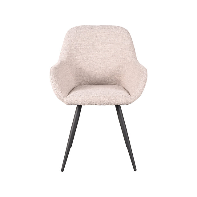 LABEL51 Eetkamerstoel Fender - Naturel - Boucle van LABEL51 - laagste prijs offerte van PureWonen