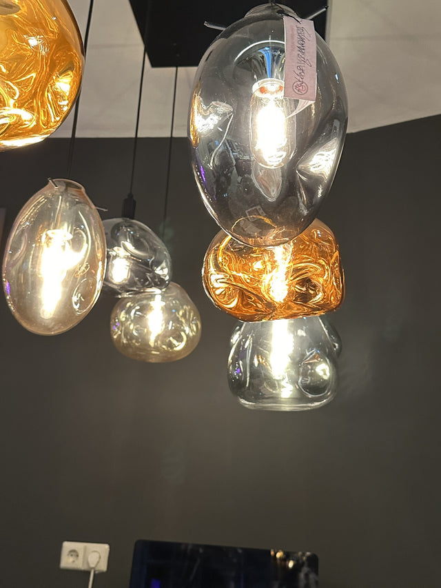 Sale 8 glazen bollen lamp. showroom van Sale producten uit de outlet locatie. - laagste prijs offerte van PureWonen