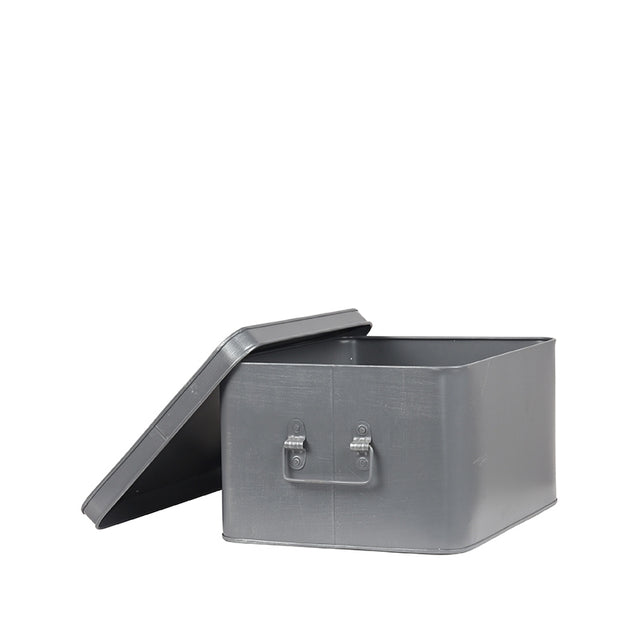 LABEL51 Media Opbergkist - Grijs - Metaal - XL van LABEL51 - laagste prijs offerte van PureWonen