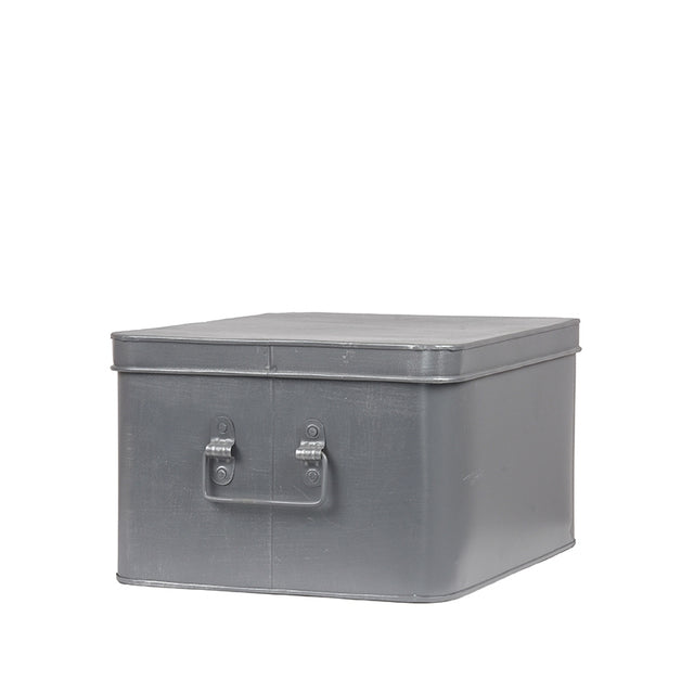 LABEL51 Media Opbergkist - Grijs - Metaal - XL van LABEL51 - laagste prijs offerte van PureWonen