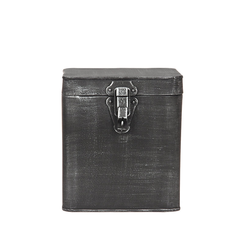 LABEL51 Opbergkist - Antiek grijs - Metaal - XL 18x19x21 cm van LABEL51 – Luxe comfort op maat van PureWonen. Vraag naar de beste prijs.