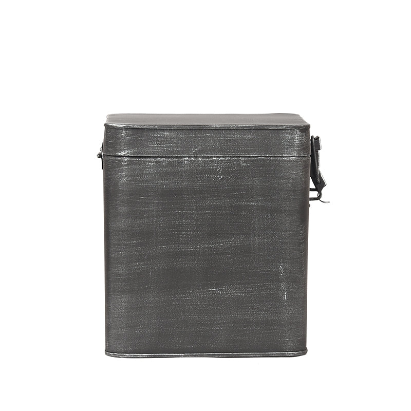LABEL51 Opbergkist - Antiek grijs - Metaal - XL 18x19x21 cm van LABEL51 – Luxe comfort op maat van PureWonen. Vraag naar de beste prijs.