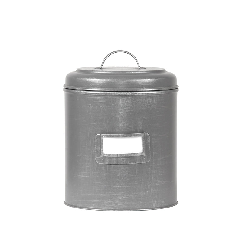 LABEL51 Opbergblik - Antiek grijs - Metaal - XL - 20x20x25 cm van LABEL51 - laagste prijs offerte van PureWonen