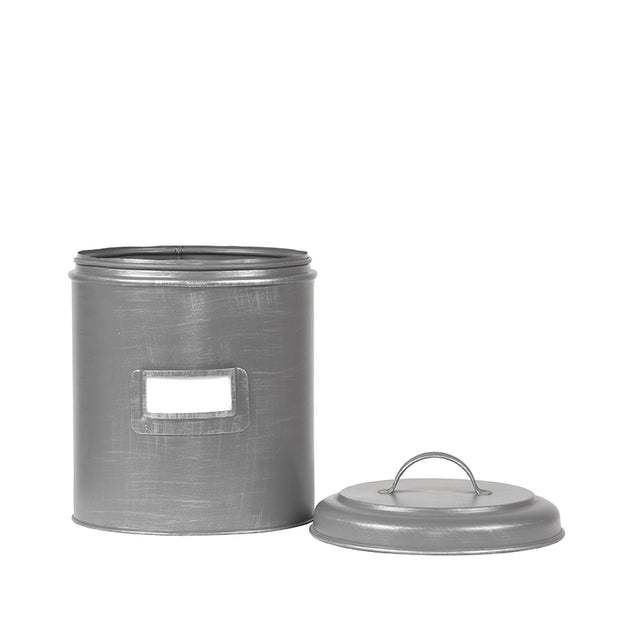 LABEL51 Opbergblik - Antiek grijs - Metaal - XL - 20x20x25 cm van LABEL51 - laagste prijs offerte van PureWonen
