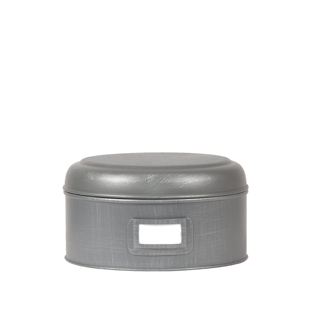 LABEL51 Opbergblik - Antiek grijs - Metaal - L - 22x22x12 cm van LABEL51 – Luxe comfort op maat van PureWonen. Vraag naar de beste prijs.