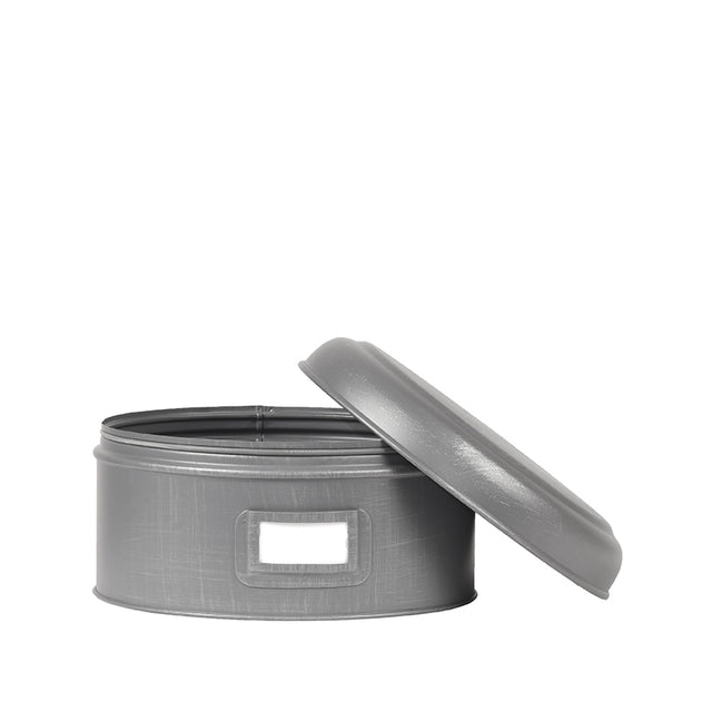 LABEL51 Opbergblik - Antiek grijs - Metaal - L - 22x22x12 cm van LABEL51 – Luxe comfort op maat van PureWonen. Vraag naar de beste prijs.