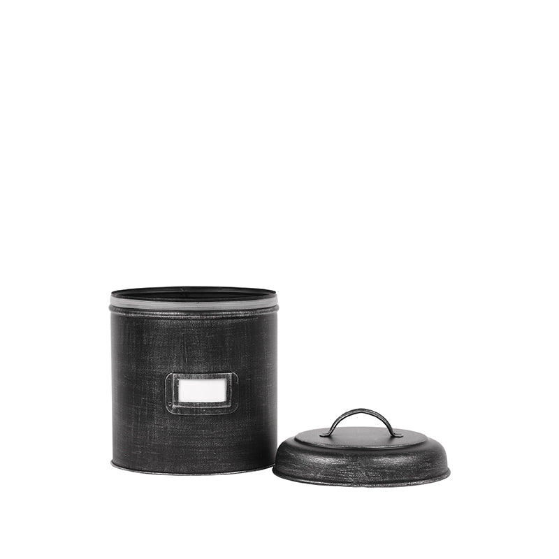 LABEL51 Opbergblik - Zwart - Metaal - S - 10x10x15 cm van LABEL51 - laagste prijs offerte van PureWonen