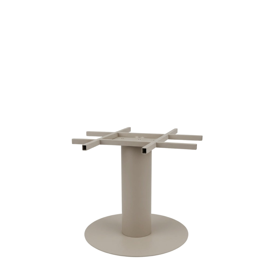 LABEL51 Eetkamertafel Extra Stable - Taupe - Metaal - 75x75x72 cm