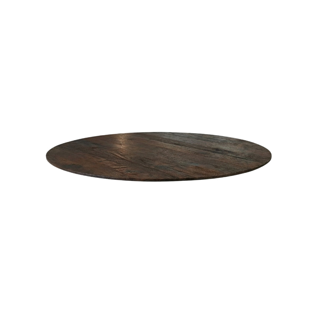 LABEL51 Tafelblad - 1407 Modular Match - Espresso - Mangohout - 120 cm - Rond - Sloppy