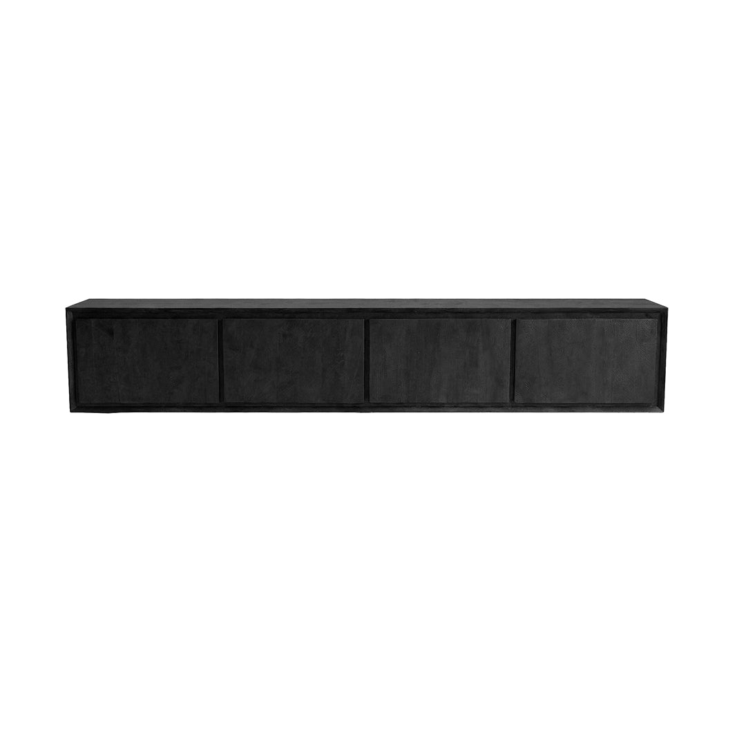 LABEL51 Tv-meubel Nori - Zwart - Mangohout - 220 cm