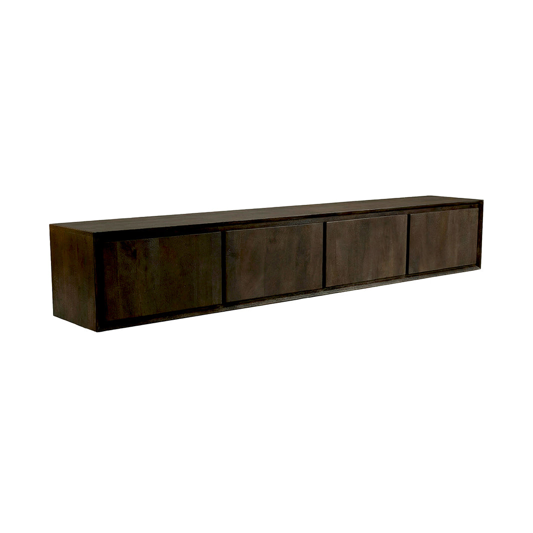 LABEL51 Tv-meubel Nori - Espresso - Mangohout - 220 cm