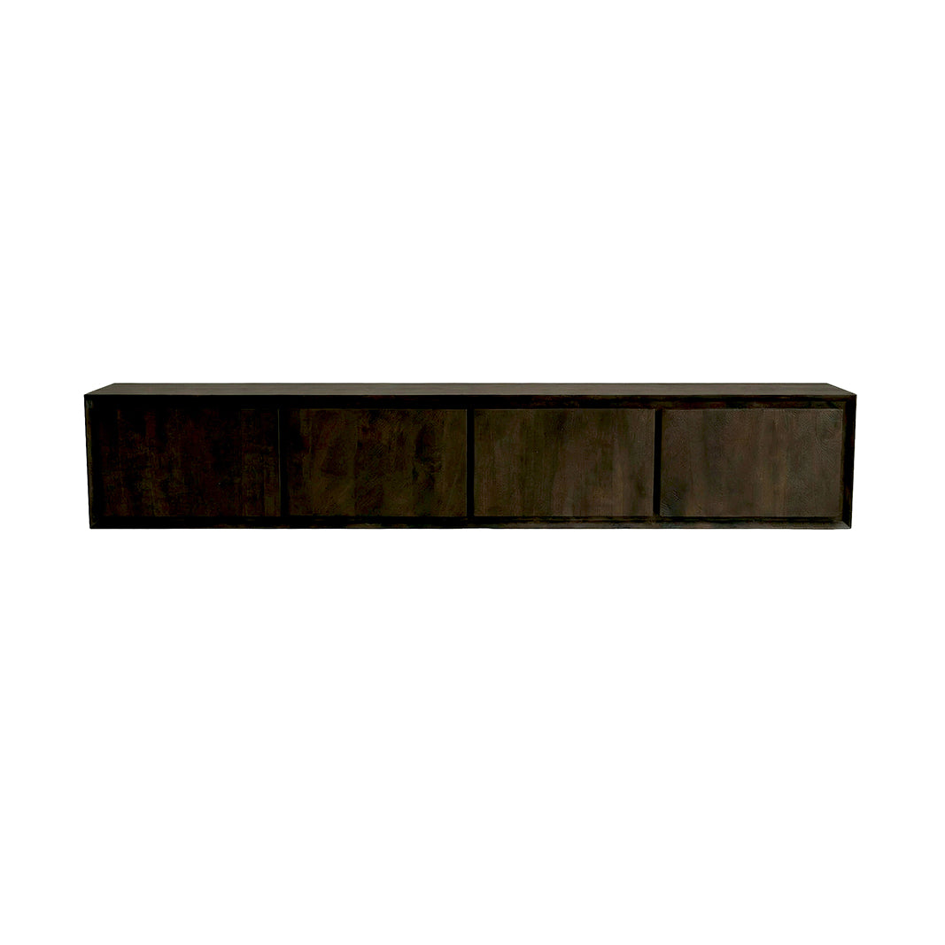 LABEL51 Tv-meubel Nori - Espresso - Mangohout - 220 cm