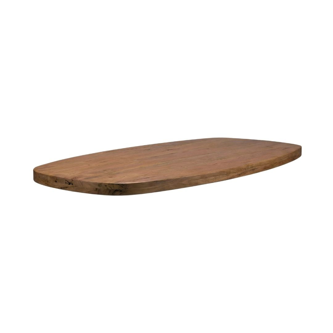 LABEL51 Eetkamertafel Tafelblad Deens Ovaal - Nature Smooth - Mangohout - 180 cm - Deens Ovaal